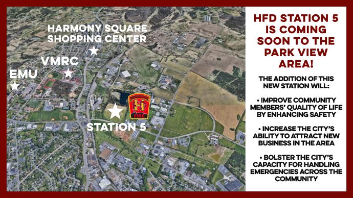 Map and description of HFD Station 5 location