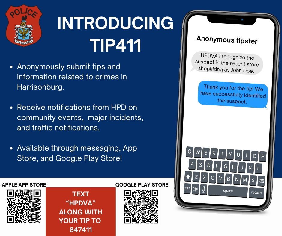 Graphic displaying information regarding Tip 411