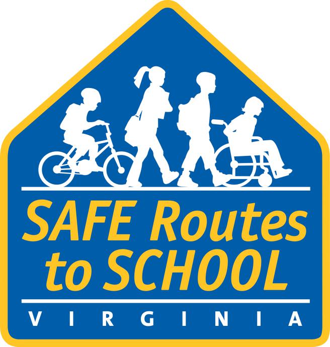 Safe Routes to School with children walking and riding together