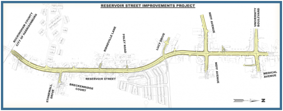 Reservoir Street Map